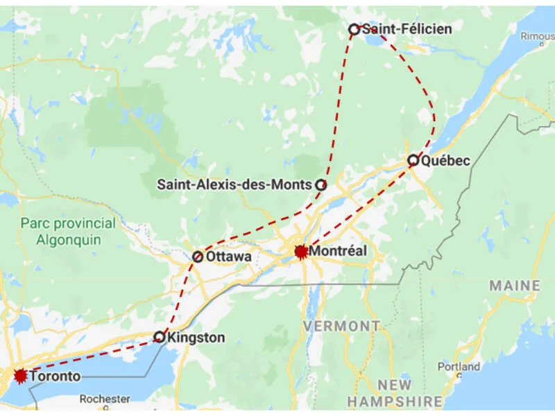 Autotour Quebec et Ontario 12 nuits Sup